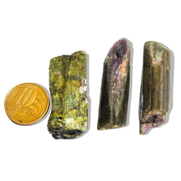 Imagem de Canudo Turmalina Verde Pedra Natural 10 a 30mm Classe B