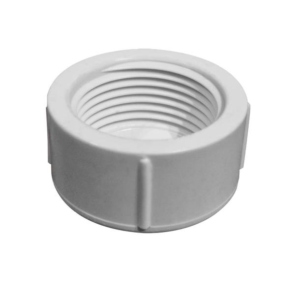 Imagem de Cap Tampão PVC Roscável 1/2'' (20mm) Branco