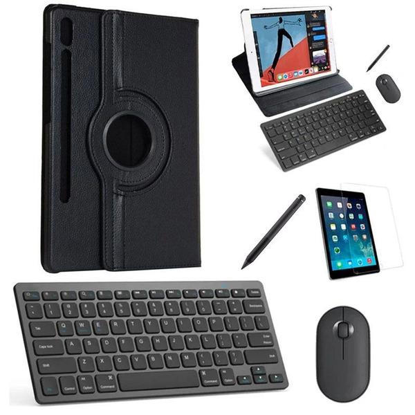 Capa 360 Preto Teclado, Mouse Pel, Stylus Galaxy Tab S7 T870 - BD Net Collections Imagem de Capa 360 Preto Teclado, Mouse Pel, Stylus Galaxy Tab S7 T870