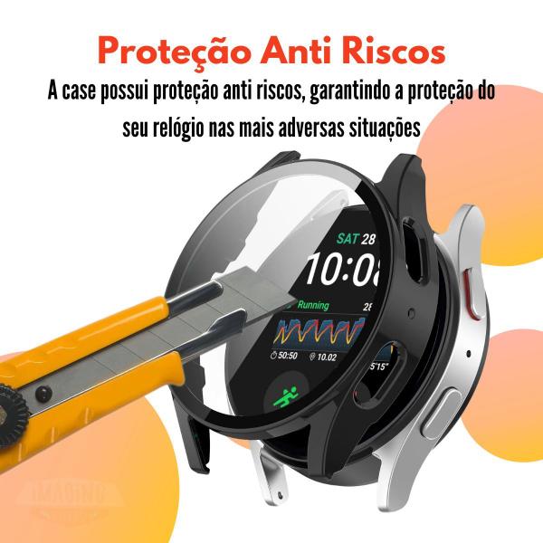 Imagem de Capa Acrílica Com Tela De Vidro Para Galaxy Watch 7 44mm