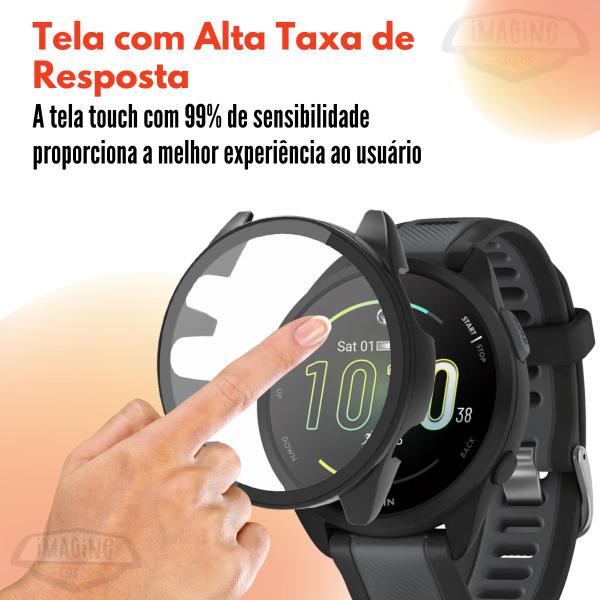 Imagem de Capa Acrílica Com Tela de Vidro Para Garmin Forerunner 165