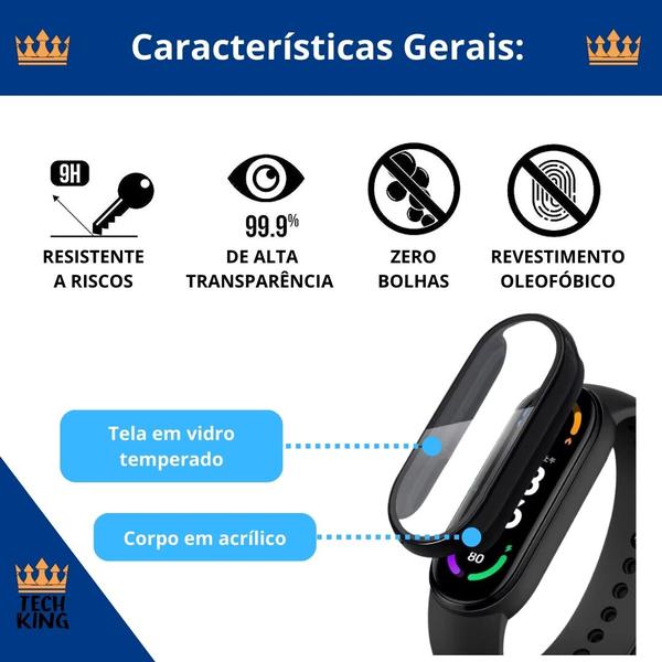 Imagem de Capa acrilico c/ vidro compatível com Smart Band 9