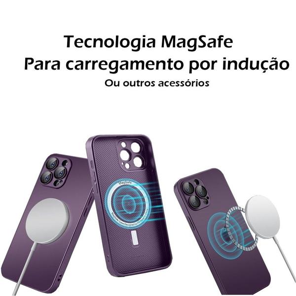 Imagem de Capa AG Glass De Luxo para Smartphone 13 14  Feito De Vidro Fosco Com Proteção Nas Lentes