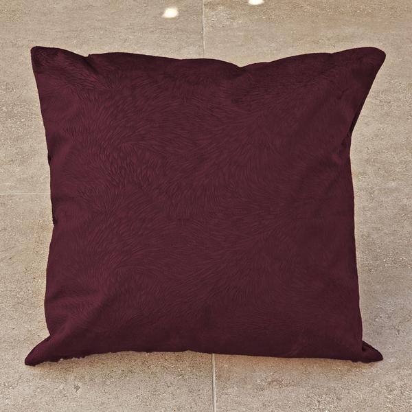 Capa Almofada De Suede Animale Texturada Bordô Vinho - 50x50 - M3 Decoração Imagem de Capa Almofada De Suede Animale Texturada Bordô Vinho - 50x50
