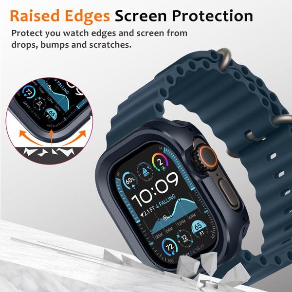 Imagem de Capa Amizee Metal Rugged 2 em 1 para Apple Watch Ultra 2/Ultra