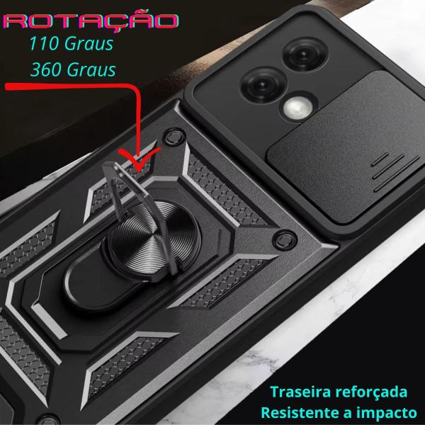 Imagem de Capa Anti impacto/Anti shock para Motorola Moto G84 5g com proteção para câmera + Película Hidrogel