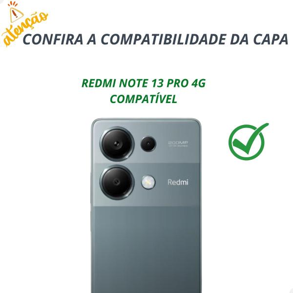 Imagem de Capa Anti impacto/Anti shock para Xiaomi Redmi Note 13 Pro 4g com proteção para câmera