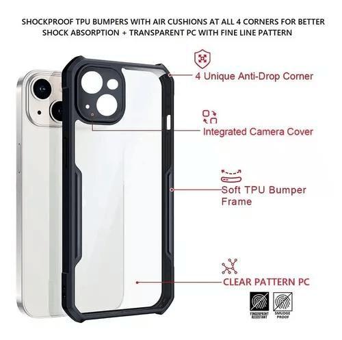 Imagem de Capa Anti Impacto Para iPhone 15 Plus + Película Vidro 9D