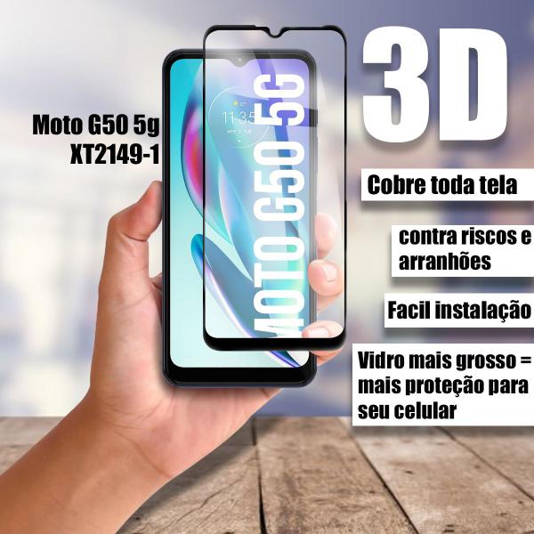 Imagem de Capa anti impacto Para Moto G50 5G XT2149 + Película De Vidro 3D - Cell in Power25