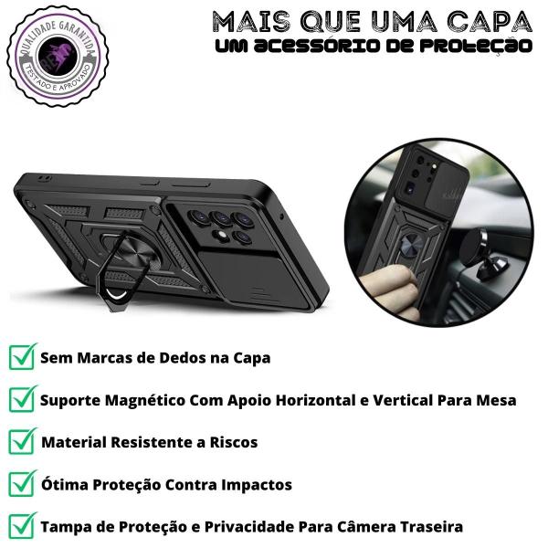 Imagem de Capa Anti impacto para Poco X5 Pro com proteção para câmera