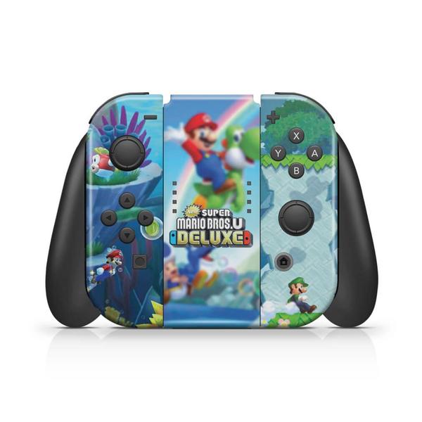 Imagem de Capa Anti Poeira e Skin Compatível Nintendo Switch - New Super Mario Bros. U