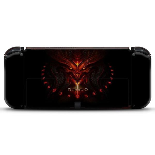 Imagem de Capa Anti Poeira e Skin Compatível Nintendo Switch Oled - Diablo Iii