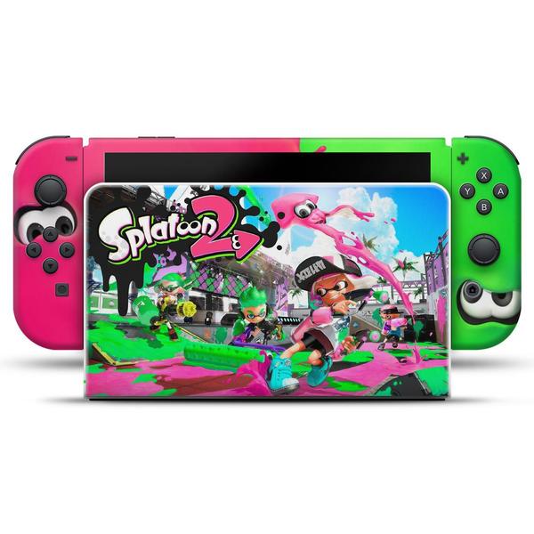 Imagem de Capa Anti Poeira e Skin Compatível Nintendo Switch Oled - Modelo 013