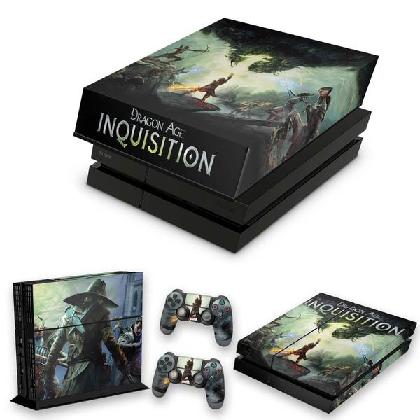 Imagem de Capa Anti Poeira e Skin Compatível PS4 Fat - Dragon Age Inquisition