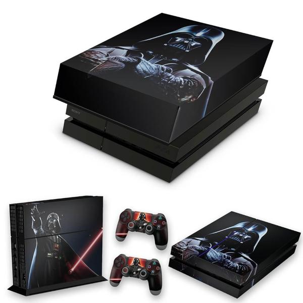 Imagem de Capa Anti Poeira e Skin Compatível PS4 Fat - Star Wars - Darth Vader