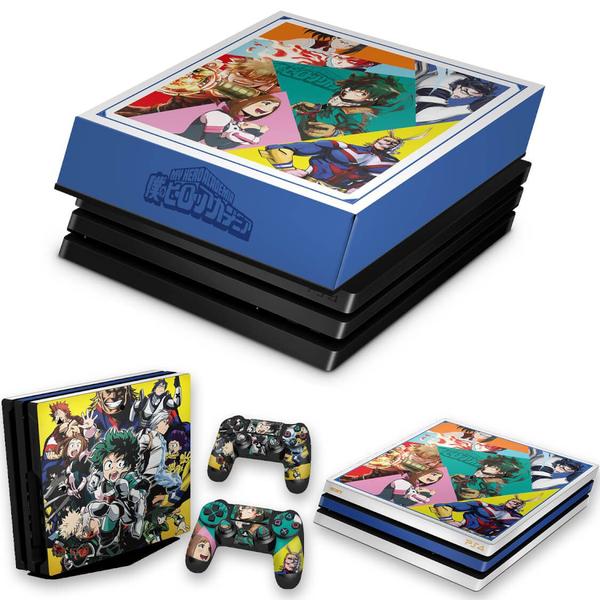 Imagem de Capa Anti Poeira e Skin Compatível PS4 Pro - Boku No Hero Academia