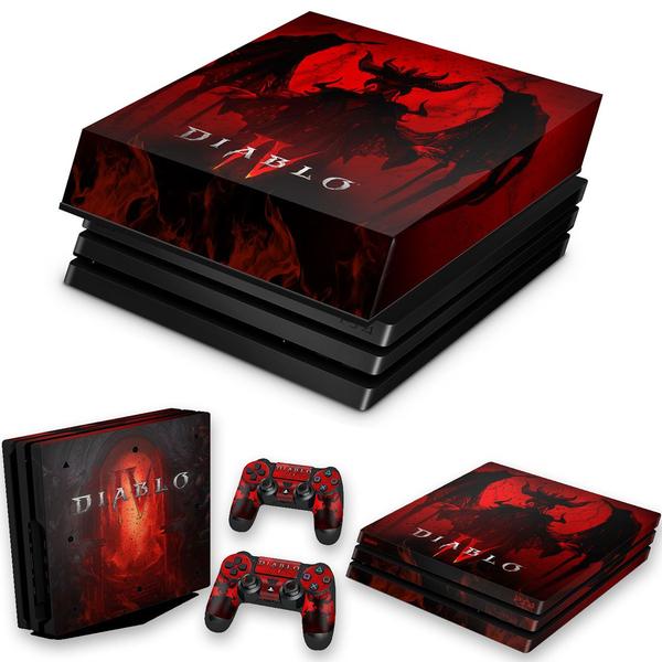 Imagem de Capa Anti Poeira e Skin Compatível PS4 Pro - Diablo IV 4