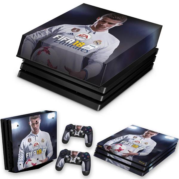 Imagem de Capa Anti Poeira e Skin Compatível PS4 Pro - Fifa 18