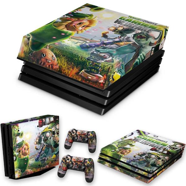 Imagem de Capa Anti Poeira e Skin Compatível PS4 Pro - Plants Vs Zombies Garden Warfare