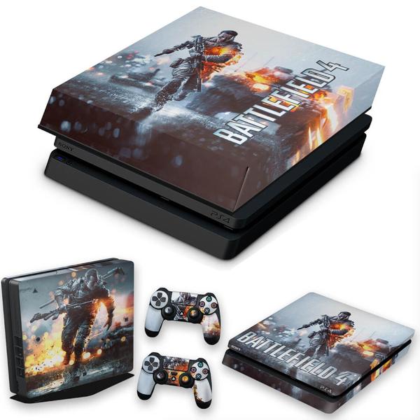 Imagem de Capa Anti Poeira e Skin Compatível PS4 Slim - Battlefield 4