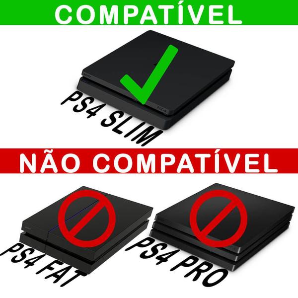 Imagem de Capa Anti Poeira e Skin Compatível PS4 Slim - Esquadrão Suicida D