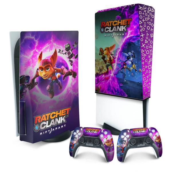 Imagem de Capa Anti Poeira e Skin Compatível PS5 - Ratchet & Clank Rift Apart