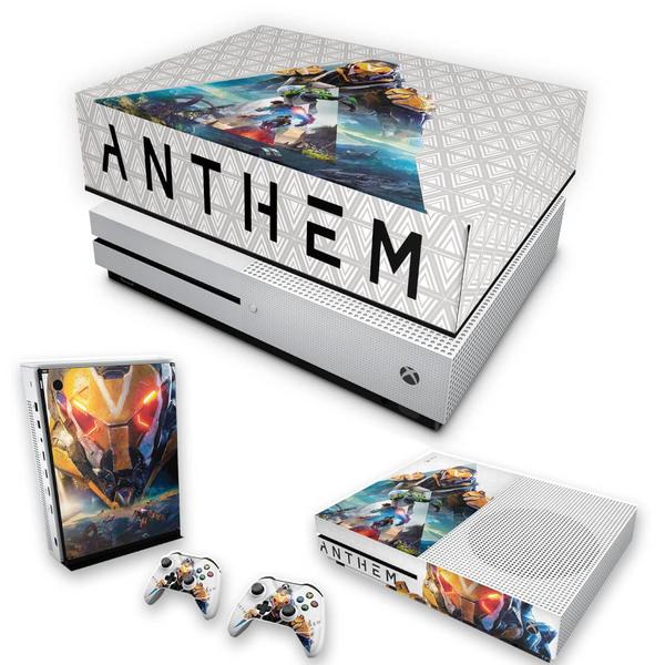 Imagem de Capa Anti Poeira e Skin Compatível Xbox One S Slim - Anthem