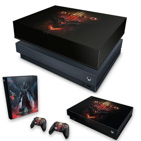 Imagem de Capa Anti Poeira e Skin Compatível Xbox One X - Diablo