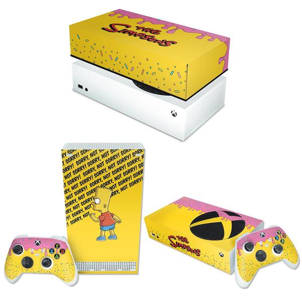 Imagem de Capa Anti Poeira e Skin Compatível Xbox Series S - The Simpsons