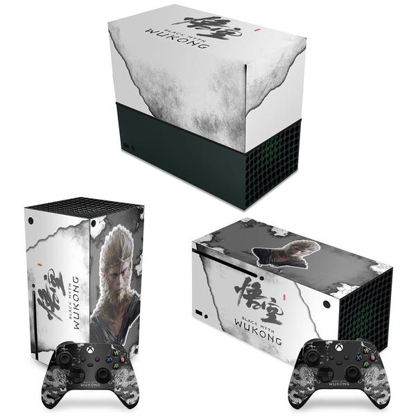 Imagem de Capa Anti Poeira e Skin Compatível Xbox Series X Horizontal - Black Myth: Wukong