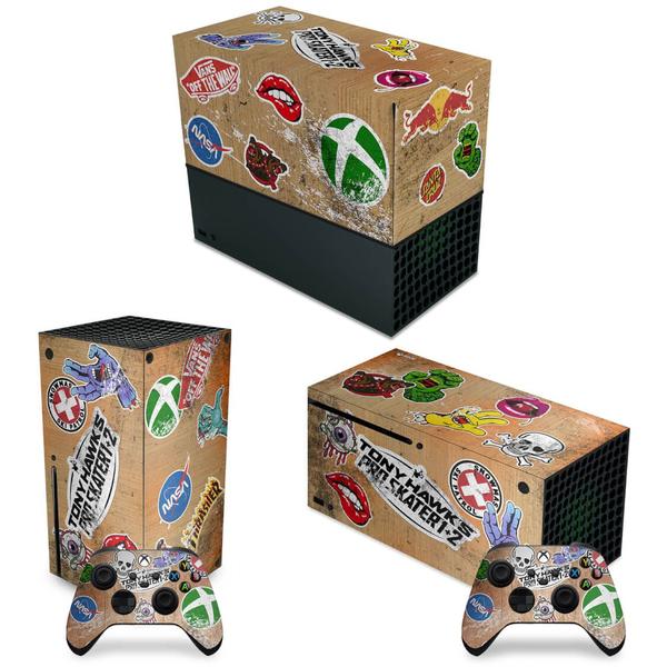 Imagem de Capa Anti Poeira e Skin Compatível Xbox Series X Horizontal - Tony Hawk's Pro Skater