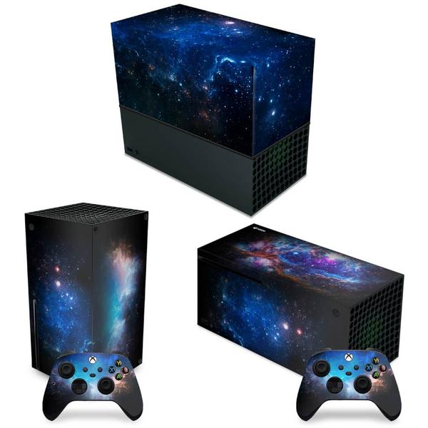 Imagem de Capa Anti Poeira e Skin Compatível Xbox Series X Horizontal - Universo Cosmos