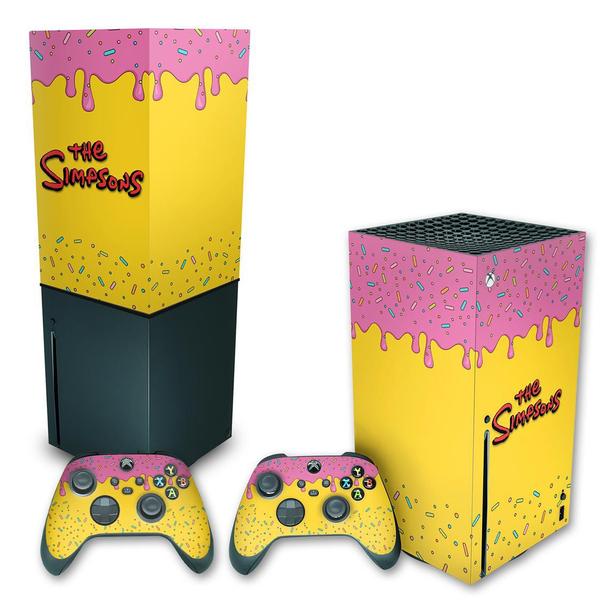 Imagem de Capa Anti Poeira e Skin Compatível Xbox Series X - The Simpsons