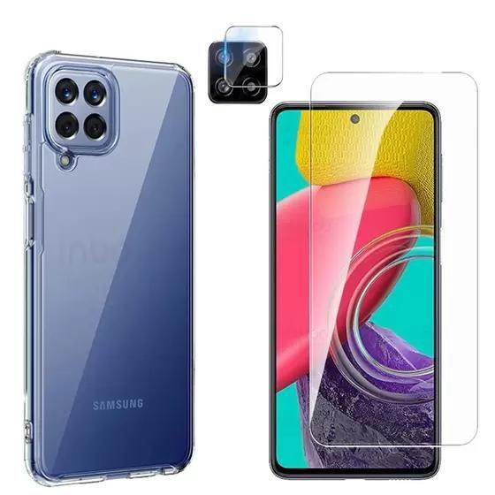 Imagem de Capa Anti Queda Para Samsung Galaxy M53 5G + Pelicula Vidro + pl Camera