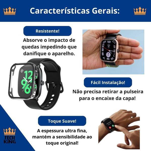 Imagem de Capa anti riscos para Smartwatch Haylou RS5 2,01” LS19