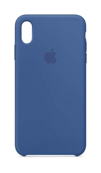Capa Apple iPhone XS Max de silicone Slim Fit azul Delft