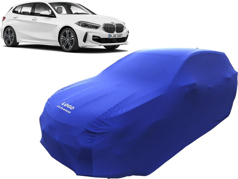 Imagem de Capa Automotiva Bmw 118i Tecido Helanca Cor Preta