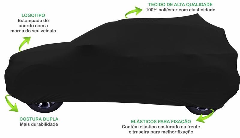 Imagem de Capa Automotiva Bmw X6 Tecido Helanca Cor Preta