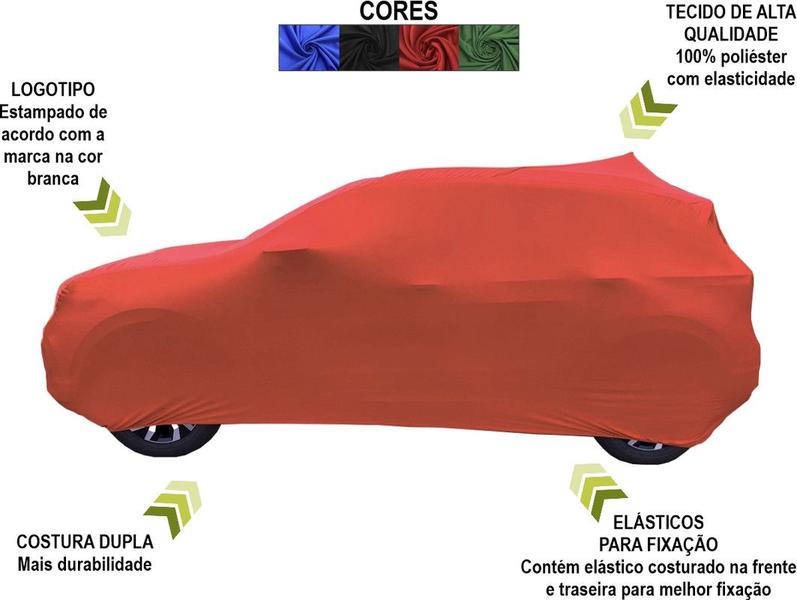 Imagem de Capa Automotiva Bmw X6 Tecido Helanca Cor Vermelha