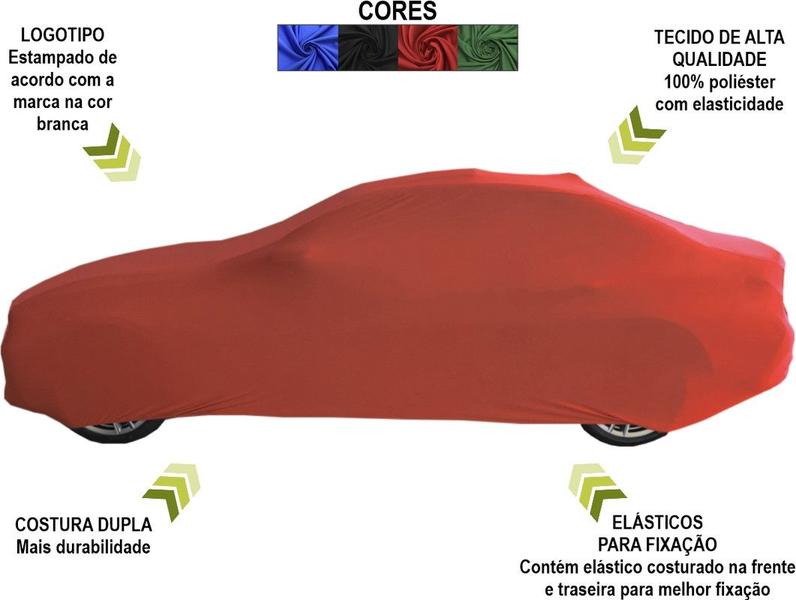 Imagem de Capa Automotiva Chevrolet Vectra Tecido Helanca Cor Vermelha