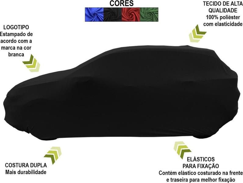 Imagem de Capa Automotiva Para Ford Focus Hatch Tecido Helanca Lycra