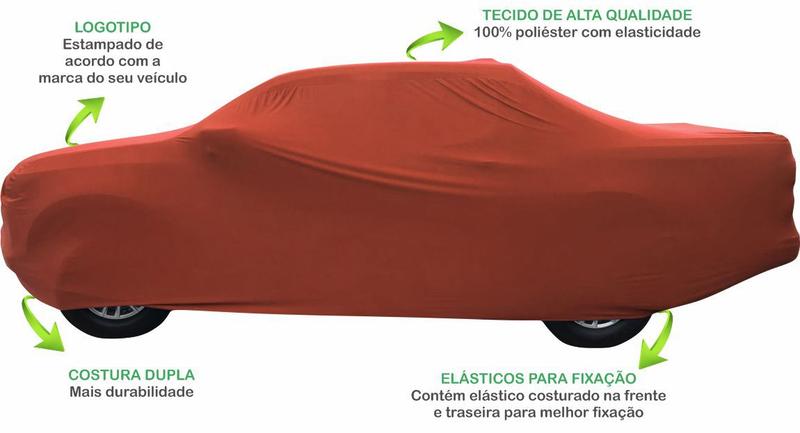 Imagem de Capa Automotiva Para Mitsubishi L200 Tecido Helanca Lycra