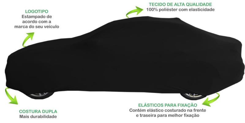 Imagem de Capa Automotiva Para Volkswagen Polo Sedan Tecido Lycra