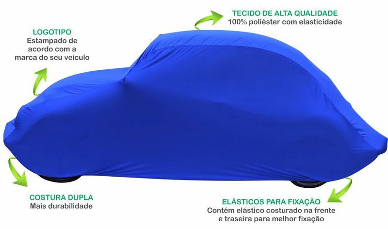 Imagem de Capa Automotiva Volkswagen Fusca Tecido Helanca Cor Preta