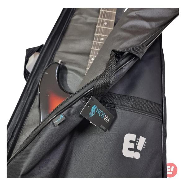 Capa Bag Guitarra Luxo Acolchoada Preta Via Som - Viasom Imagem de Capa Bag Guitarra Luxo Acolchoada Preta Via Som