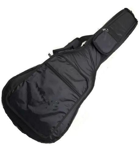 Imagem de Capa Bag Violão Folk Premium Acolchoada Nylon 70 Ultra Resistente Preto  Carbon