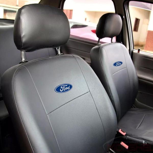 Capa Banco Automotivo Ford Couro Universal Impermeável Protetora - Capas Imagem de Capa Banco Automotivo Ford Couro Universal Impermeável Protetora