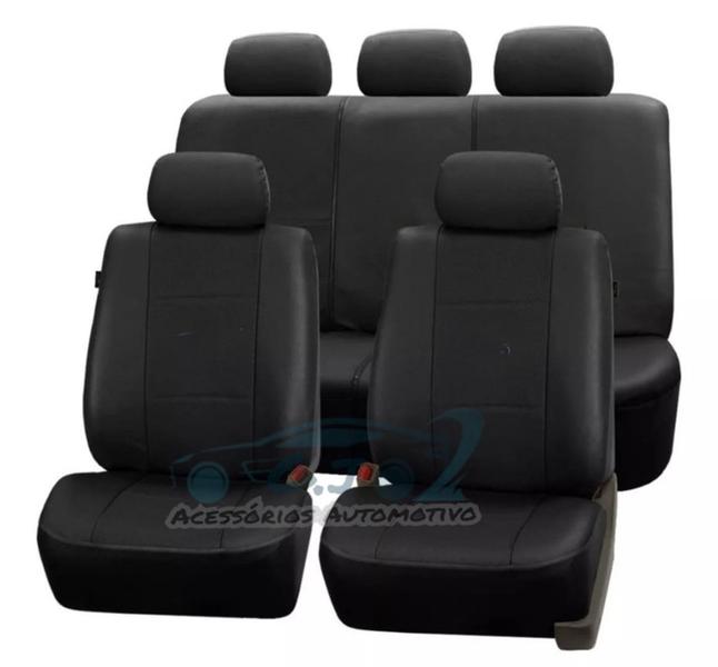 Imagem de Capa banco couro preto + cp volante e mdf Edge 2013 3.5 Limited Awd 45049