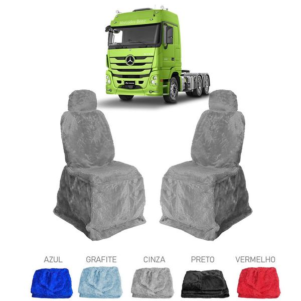 Capa Banco MB Actros 2651 Após 2021 - Grafite - TWT Imagem de Capa Banco MB Actros 2651 Após 2021 - Grafite
