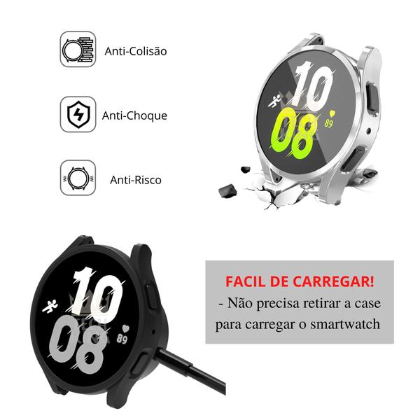 Imagem de Capa bumper acrílica anti impacto para galaxy watch 5 40mm